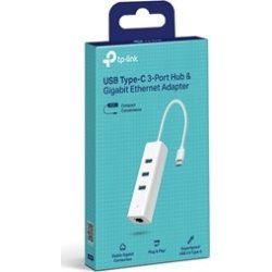 TP-Link 3-Port Hub & ethernet Adapter, USB-C