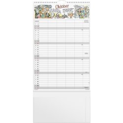 Mayland 2027 Familiekalender m. stickers, 5 kol.