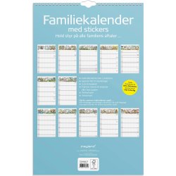 Mayland 2027 Familiekalender m. stickers, 5 kol.