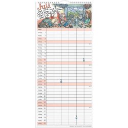 Mayland 2027 Familiekalender, 6 kol.