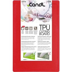 Candl TPU Skærebræt, 38x25 cm, rød