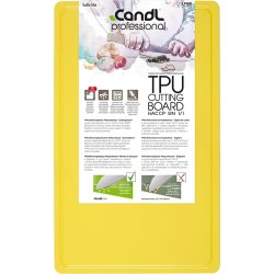 Candl TPU Skærebræt, Proff, 53x32,5 cm, gul