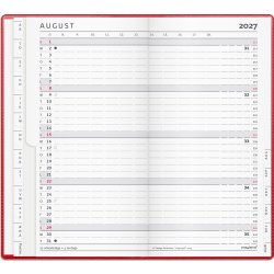 Mayland 2027 Kalender, Index Planner, vinyl, rød