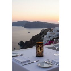 Securit® SANTORINI metalstager m/hvid LED, 12 stk