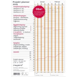 Mayland 2029 Kalender, Projekt Planner, brun