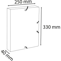 Exacompta Autentik Arkivboks, 40 mm, ass.