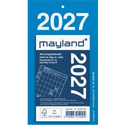 Mayland 2027 Afrivningskalender