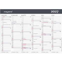 Mayland 2027 Kontorkalender, Moderne, A5