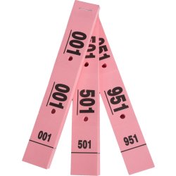 Exacompta Garderobemærker, 50 stk., pink