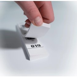 Exacompta Garderobemærker, 50 stk., hvid