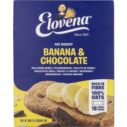 Elovena Biscuit Banan og Chokolade, 300 g