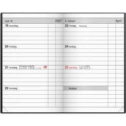 Mayland 2027 Lommekalender, kunstskind, sort
