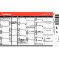 Mayland 2027 Minikalender
