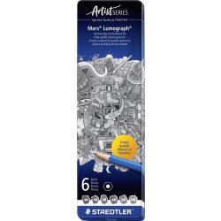 Staedtler Mars Lumograph 100 Blyanter | 6 stk.
