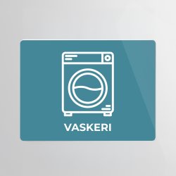 Skilt | Rektangel | 12 x 9 cm