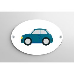 Skilt | Oval | 7 x 5 cm | M. huller
