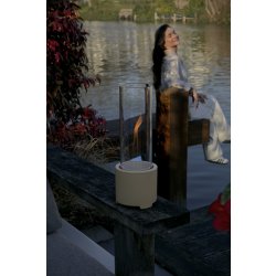 Tenderflame Cycloflame bord, beige, H40cm