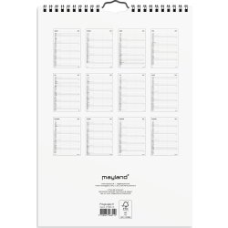 Mayland 2027 Vægkalender, Black & White, 2 kol.