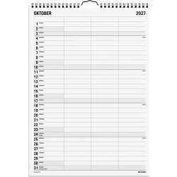 Mayland 2027 Vægkalender, Black & White, 3 kol.