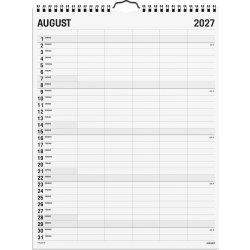 Mayland 2027 Vægkalender, Black & White, 5 kol.