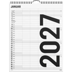 Mayland 2027 Vægkalender, Black & White, 5 kol.