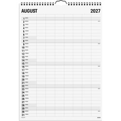 Mayland 2027 Vægkalender, Black & White, 7 kol.