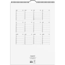 Mayland 2027 Vægkalender, Black & White, 7 kol.