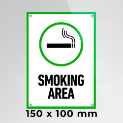 Skilt | Rektangel | 15 x 10 cm | M. huller