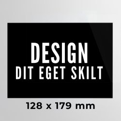 Skilt | Rektangel | 12,8 x 17,9 cm