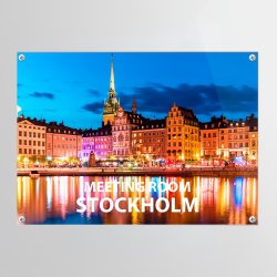 Skilt | Rektangel | 12,8 x 17,9 cm | M. huller