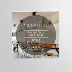 Skilt | Kvadrat | 20 x 20 cm