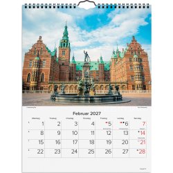 Mayland 2027 Vægkalender, danske slotte