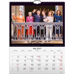 Mayland 2027 Vægkalender, kongehuset