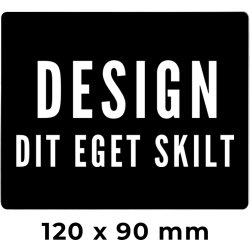 Skilt | Rektangel | 12 x 9 cm