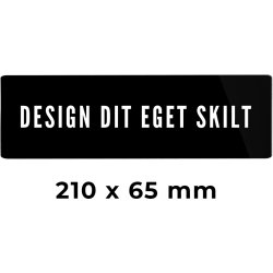 Skilt | Rektangel | 21 x 6,5 cm