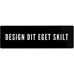 Skilt | Rektangel | 21 x 6,5 cm