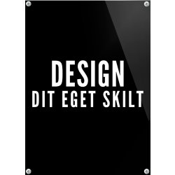 Skilt | Rektangel | 15 x 10 cm | M. huller
