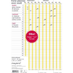 Mayland 2027/2028 Ferie Planner