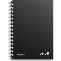Mayland 2028 Timekalender, plast, sort