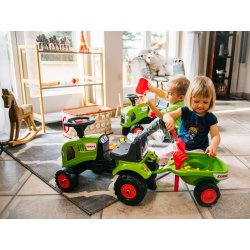 FALK Claas traktor med trailer og tilbehør