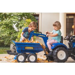 FALK New Holland rendegraver inkl. vogn med tiplad