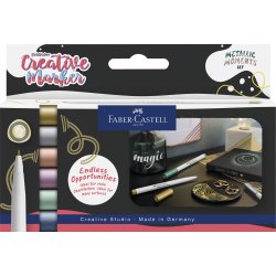 Faber-Castell Creative Marker, Metallic,  6 farver