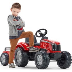 FALK Massey Ferguson traktor m/vogn, rød