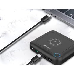 Sandberg All-in-1 Laptop Powerbank, 25000 mAh