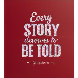 Exacompta Every Story Gæstebog, rød