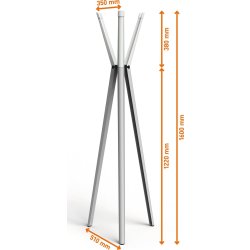 Durable Stumtjener m. 6 knager DURASTORE®, grå