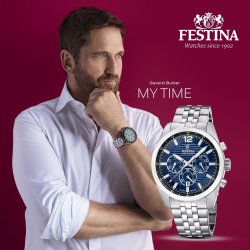FESTINA Chronosport Herreur, blå skive, Ø43,8mm