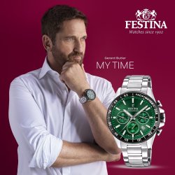 FESTINA Chronosport Herreur, grøn skive, Ø45mm