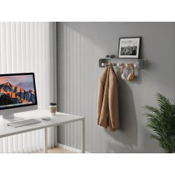 Durable Knagerække m. 5 knager DURASTORE®, grå