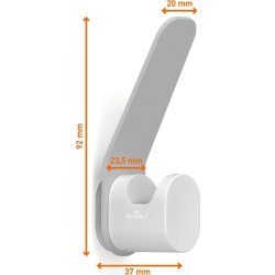 Durable Dobbeltknager, 4 stk, DURASTORE®, grå